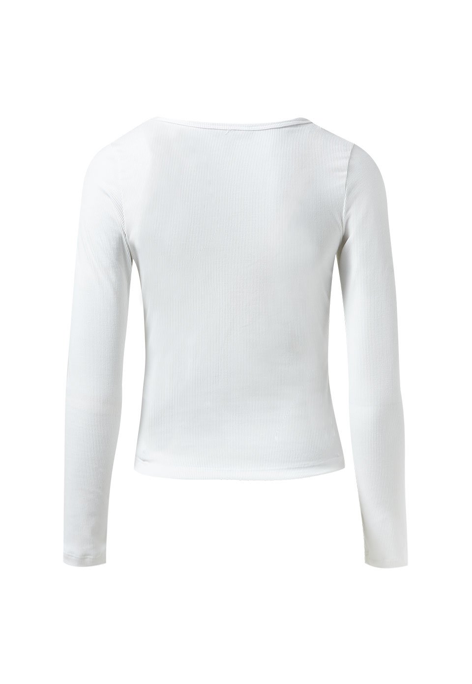 Blusa blanca de manga larga on sale