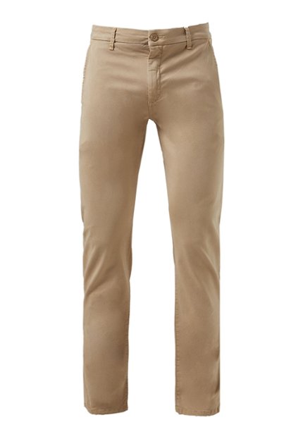 Pantalón Marrón Caramelo para Hombre, Casual Slim Fit, Tapered con