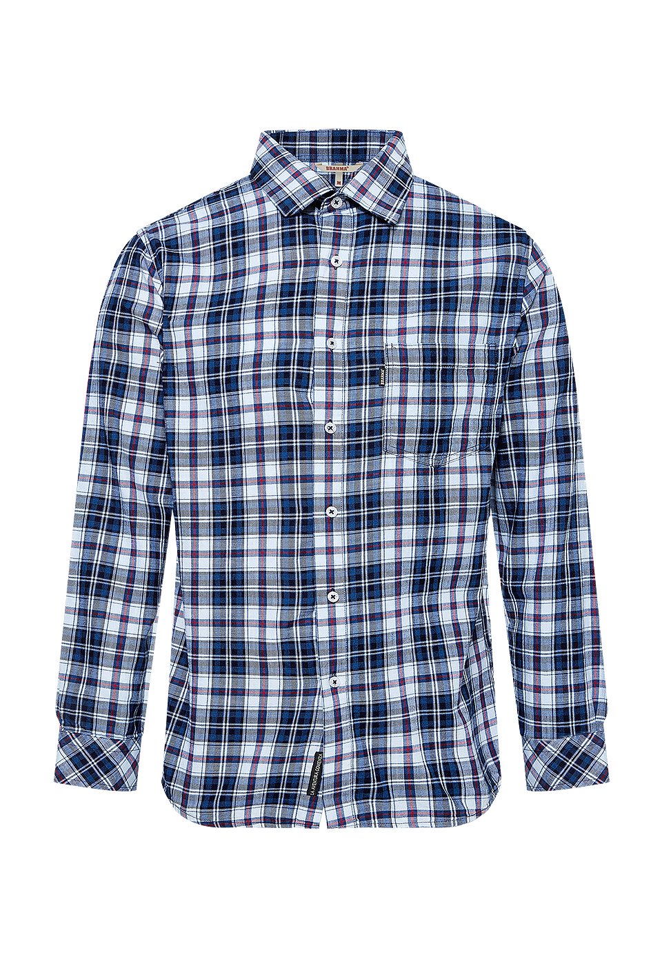 Camisa manga larga cuadros hombre online