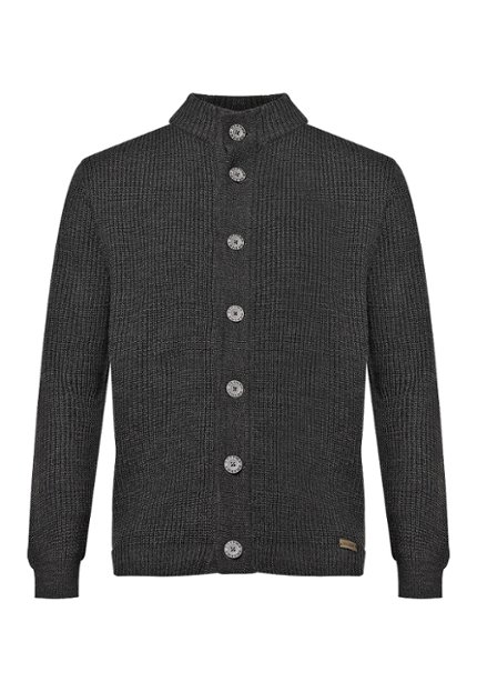 SWE0115-GRO Sweater Abierto Hombre