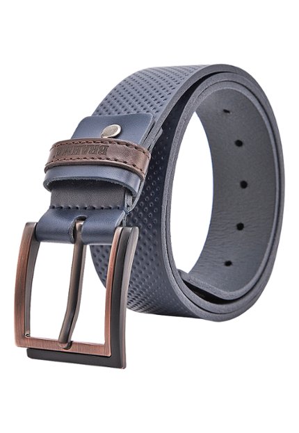 CIN0152-AZU Cinturon Cuero Hombre