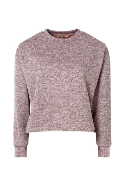 SWE0118-ROS Sweater Básico Oversize Mujer