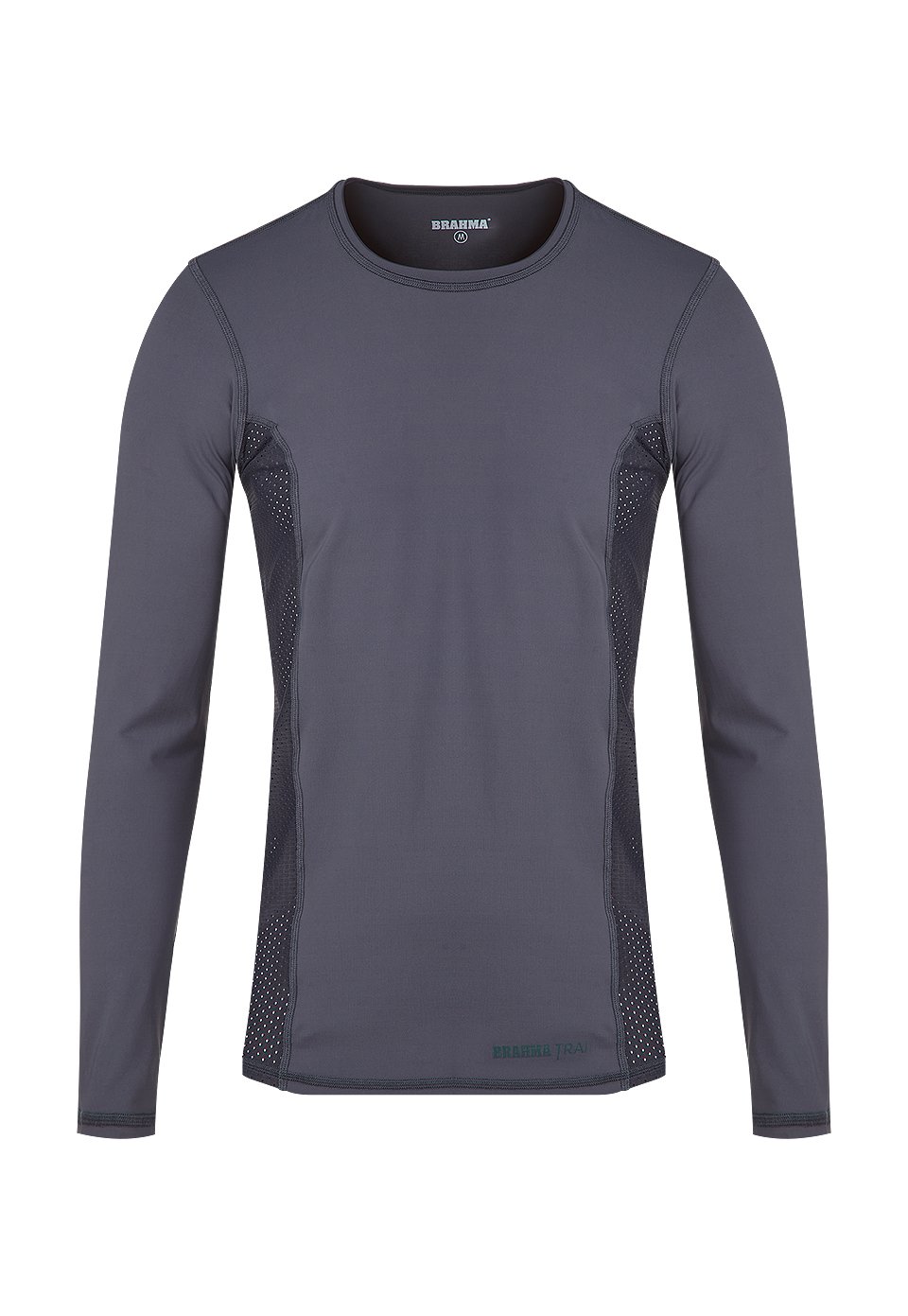 CMS0047-GRI Camiseta Manga Larga Deportiva Trail Hombre