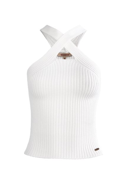 BLU0102-BLA Blusa Tejida Mujer