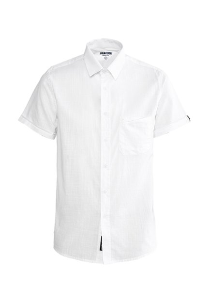 CAM0266-BLA Camisa Manga Corta Hombre