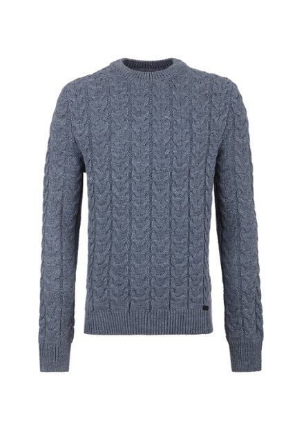 SWE0136-GRI Sueter hombre cerrado