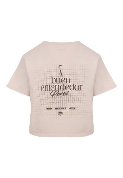 CMS0066-BEI Camiseta Casual Mujer