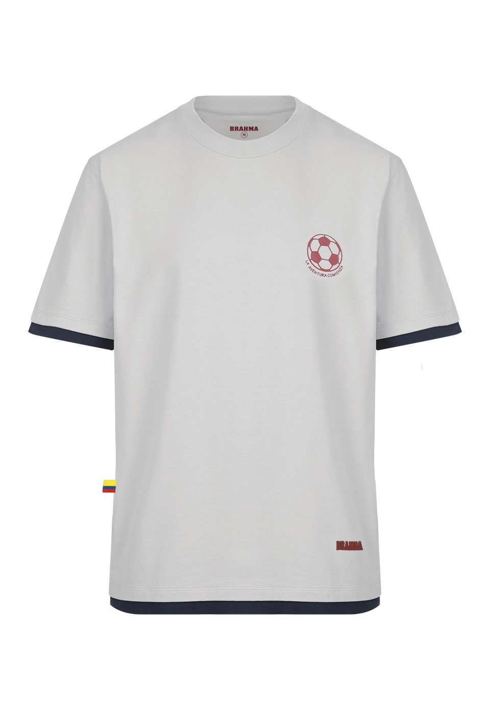 CMS0067-GRI Camiseta Casual Hombre