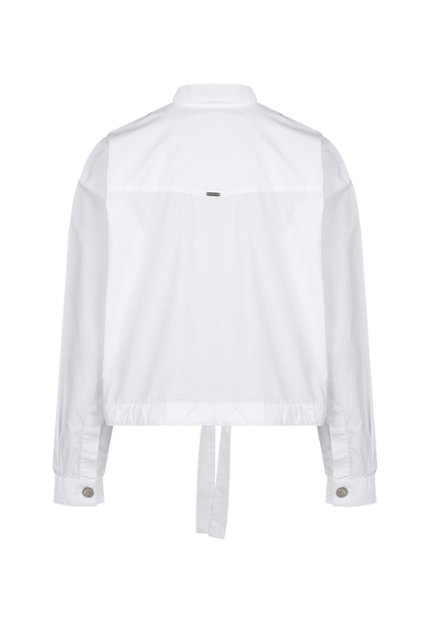 CAM0274-BLA Camisa Manga Larga Mujer