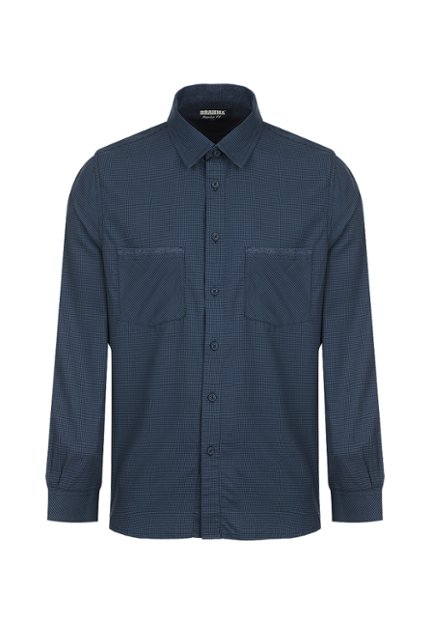 CAM0246-AZU Camisa Manga Larga Hombre