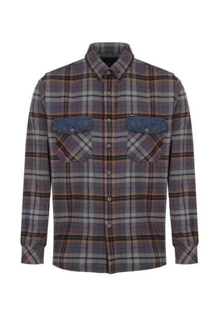 CAM0226-GRI Camisa Manga Larga Hombre
