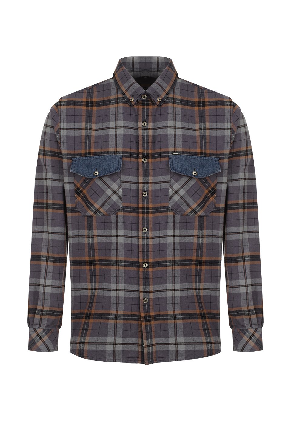 CAM0226-GRI Camisa Manga Larga Hombre