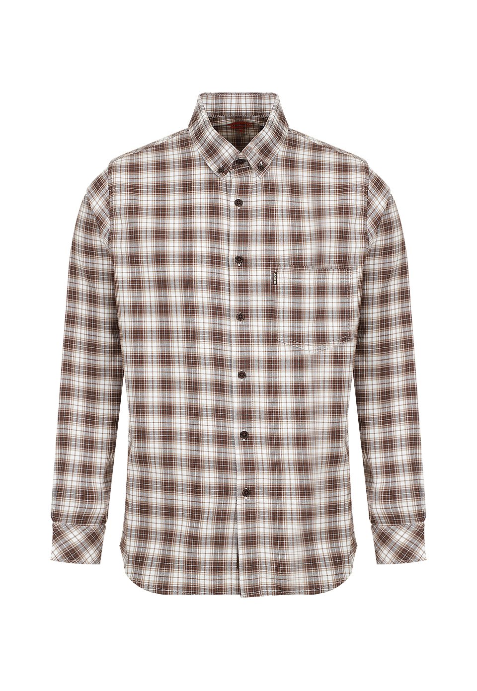 CAM0257-CAF Camisa Manga Larga Hombre